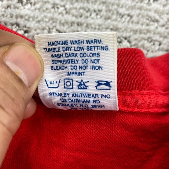 Vintage Belton Shirt Men Large L Red S. Padre Island Texas Sailboats Dolphins - Picture 7 of 15